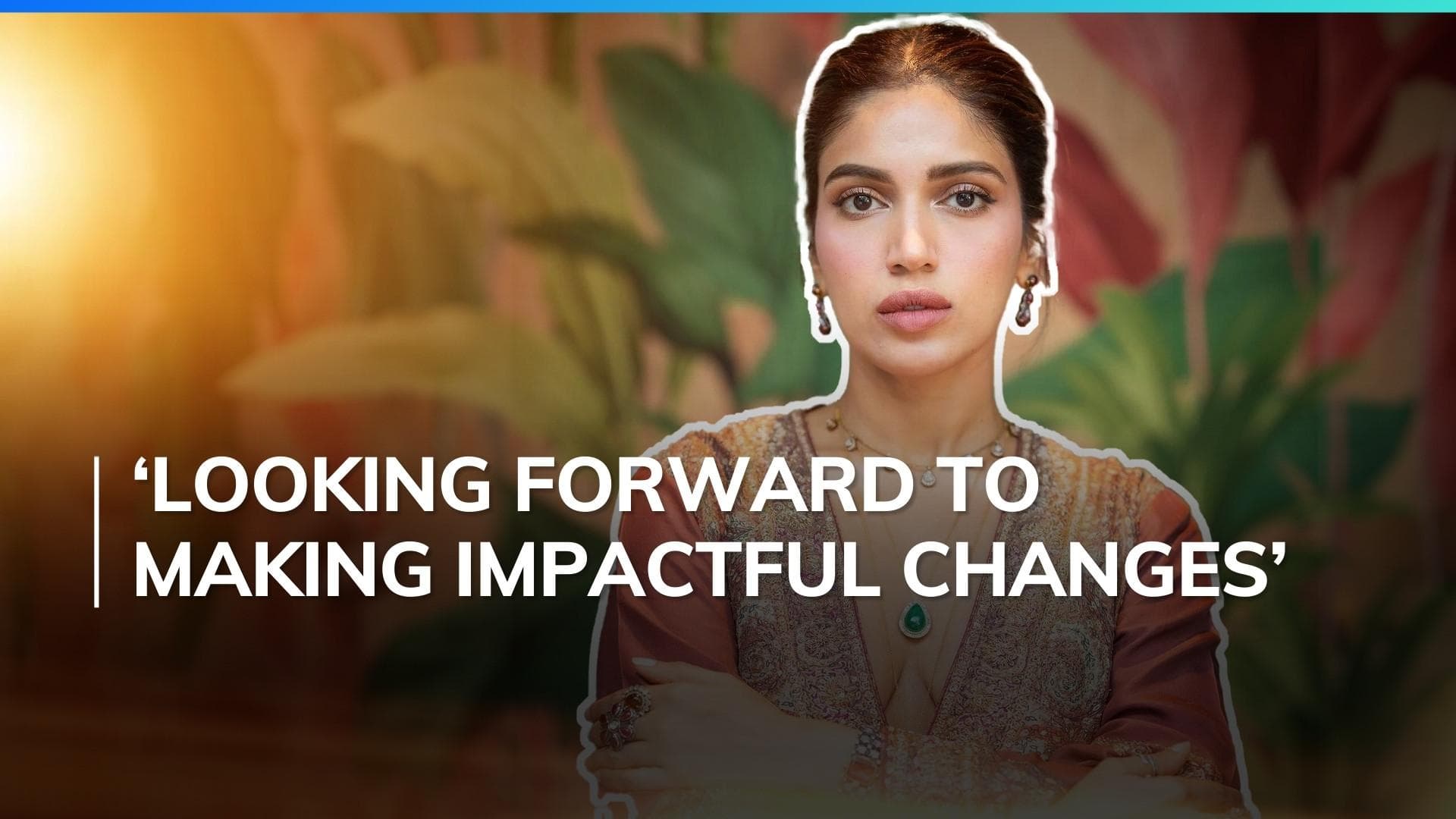 Bhumi Pednekar is 1 of 5 Indians in the World Economic Forum's Young Global Leaders Class of 2024