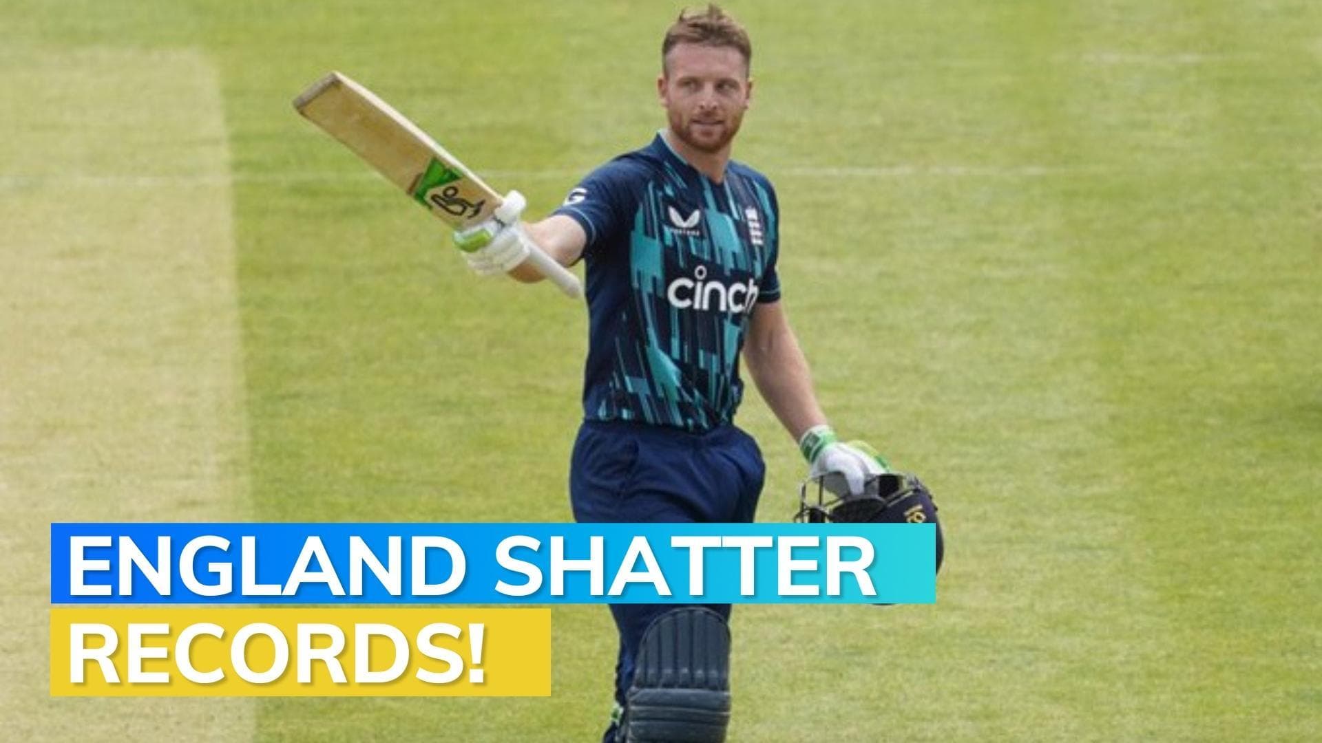 England break own record, post highest ODI total