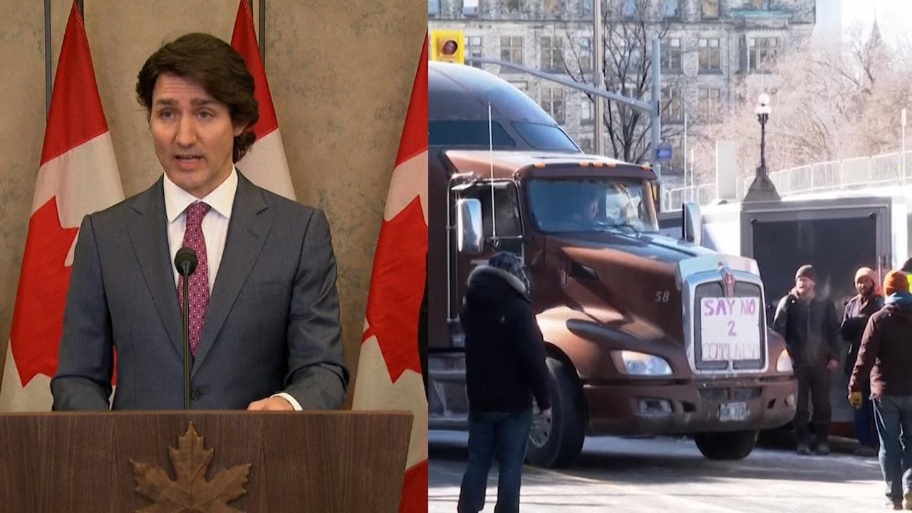 Covid protest: Justin Trudeau invokes Emergency Act for the first time in Canada's history