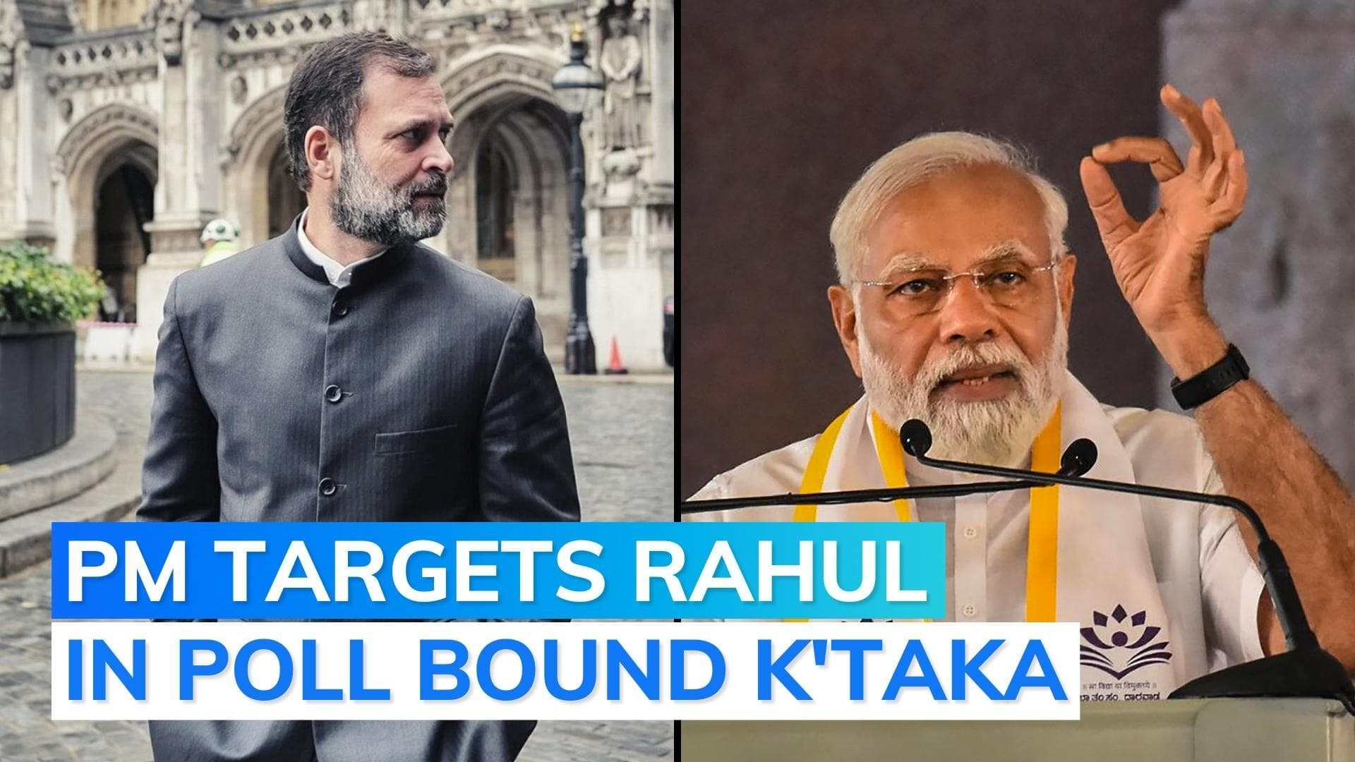 'Some people attacking Indian democracy on foreign soil', PM in poll-bound Karnataka