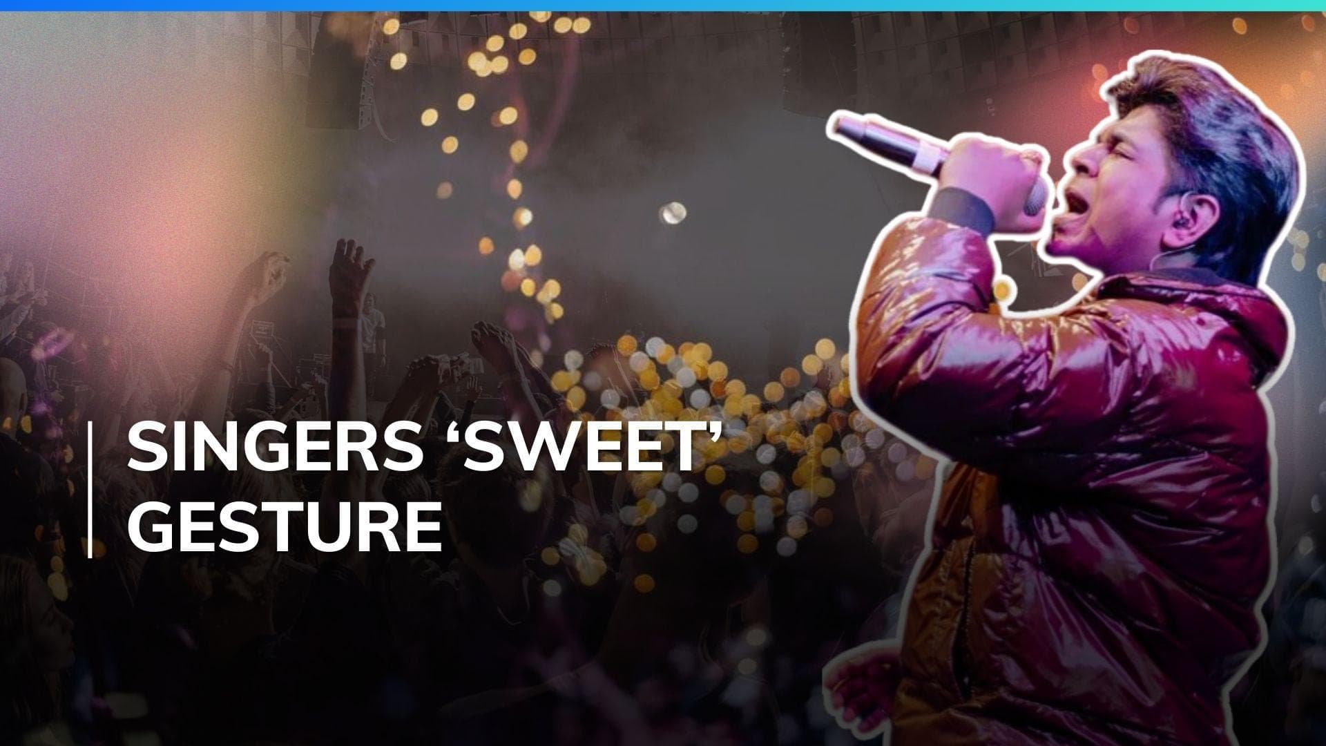 Cameraperson faints on stage during Ankit Tiwari's live performance, fans praise singer's 'sweet' gesture