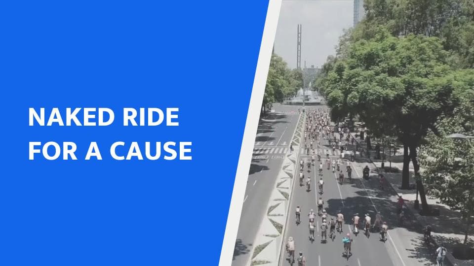 Here's why naked cyclist ride took place in Mexico 