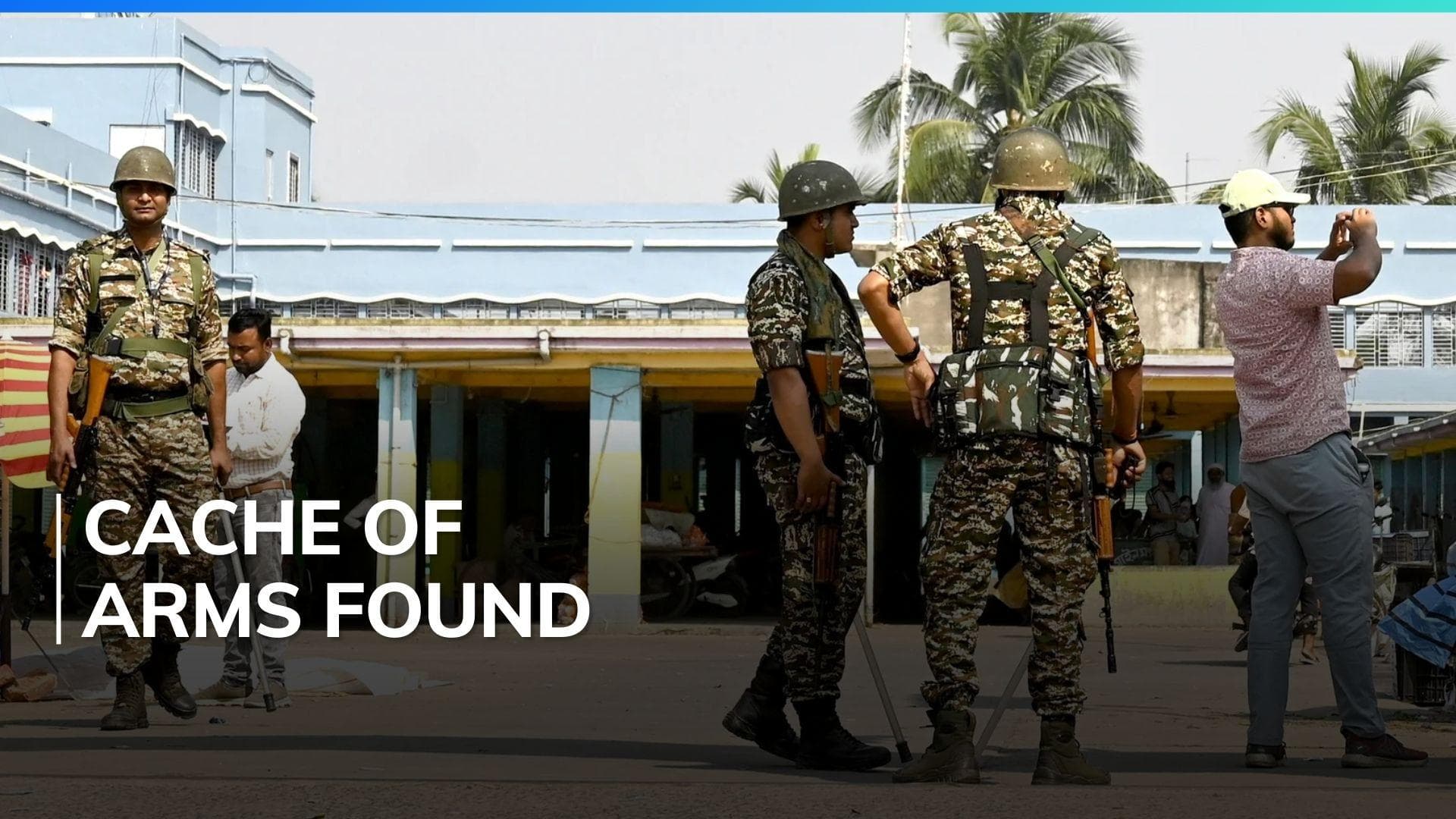 CBI seizes arms, ammunition during search operation in West Bengal's Sandeshkhali