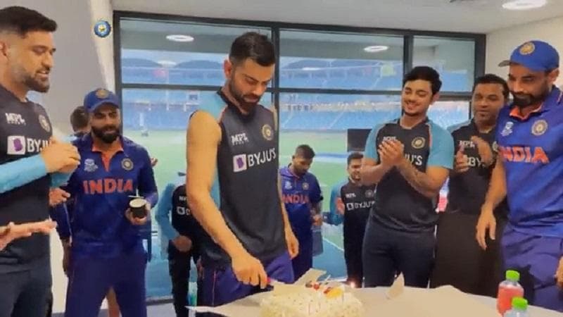 T20 World Cup 2021: Watch as Team India celebrates Virat Kohli's birthday after win vs Scotland