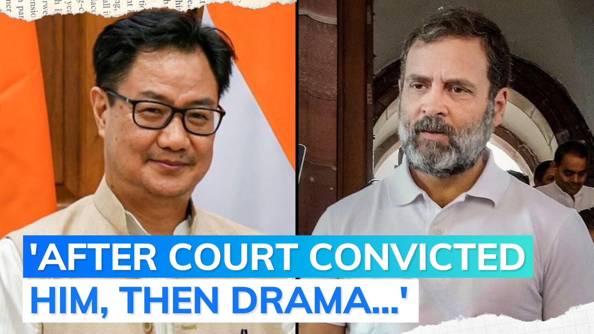 'Congress trying to intimidate...': Modi's minister on Rahul Gandhi jail term row