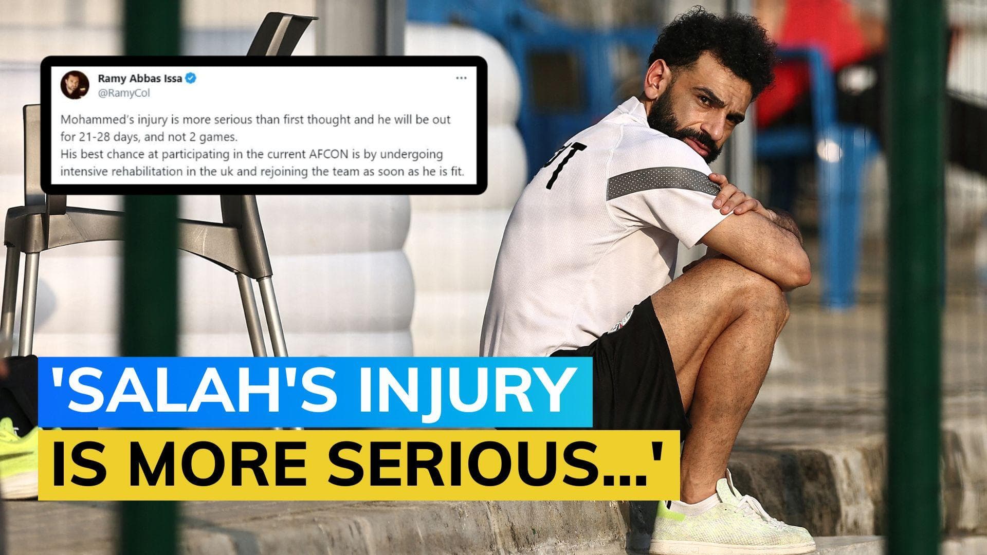 Liverpool forward Mohamed Salah could be out for a month with injury – says agent