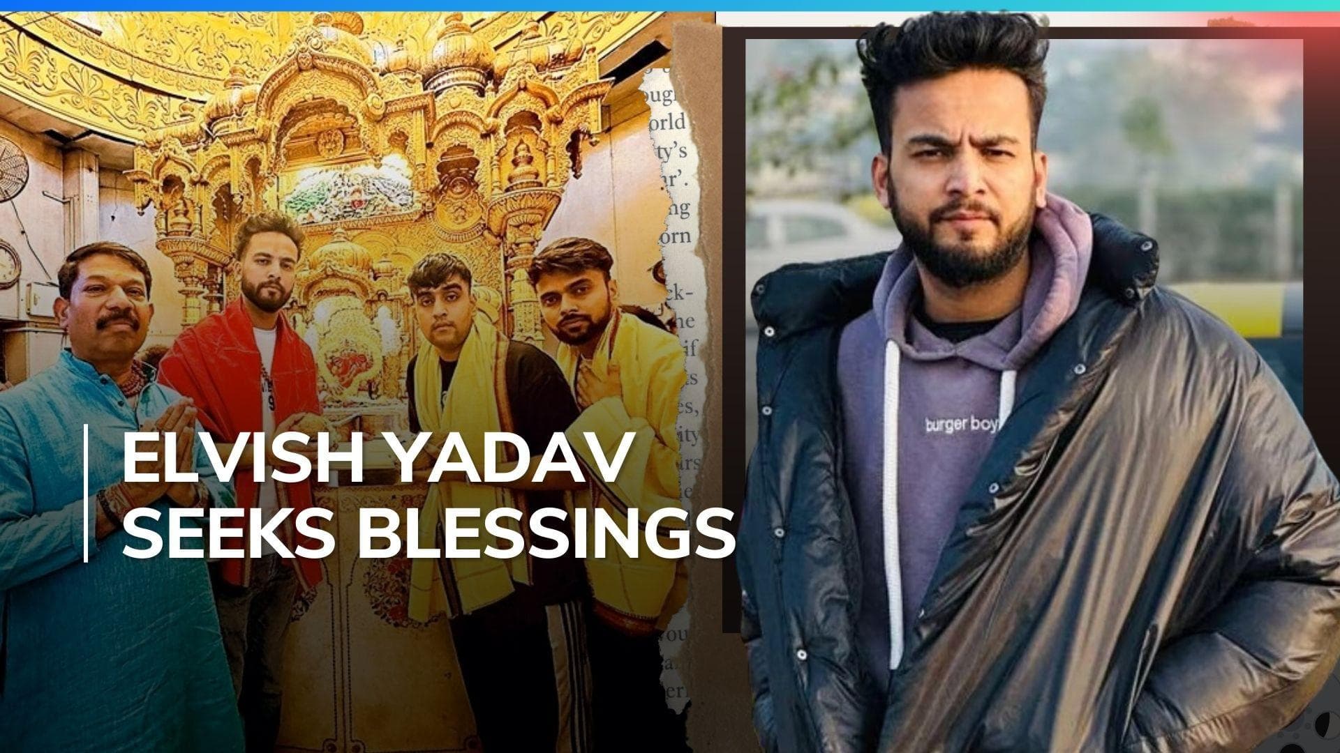 Elvish Yadav visits Siddhivinayak Temple after being granted bail in Noida snake venom case; see pic