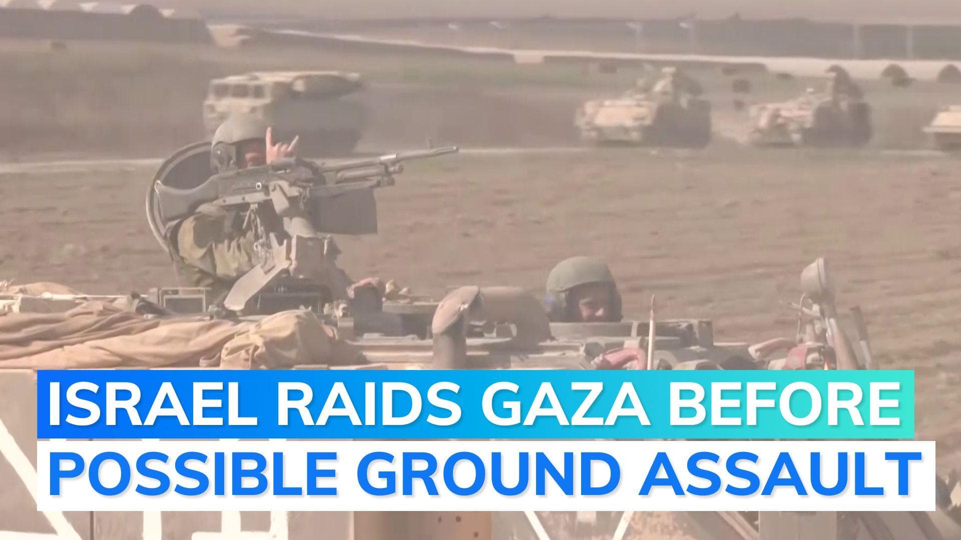 Israel says its ground forces made raids into Gaza over past 24 hours