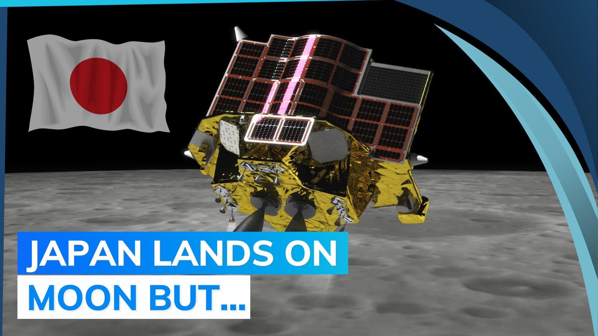 Japan's 'Moon Sniper' lands but faces technical glitch