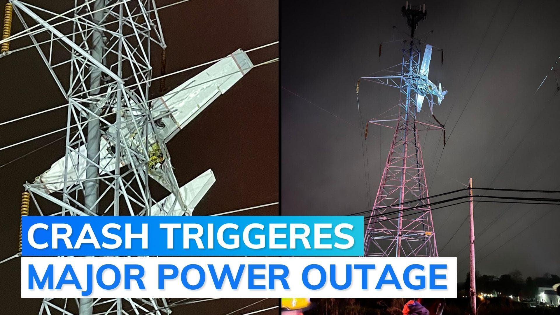 US: small plane crashes into power lines in Montgomery County 