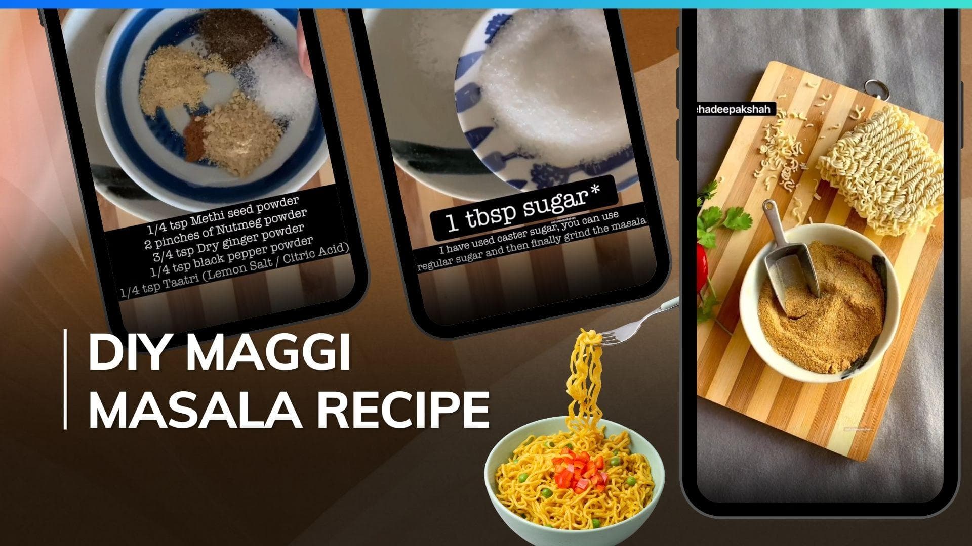 Learn how to spice up maggi by making the OG masala at home; jot down the recipe 