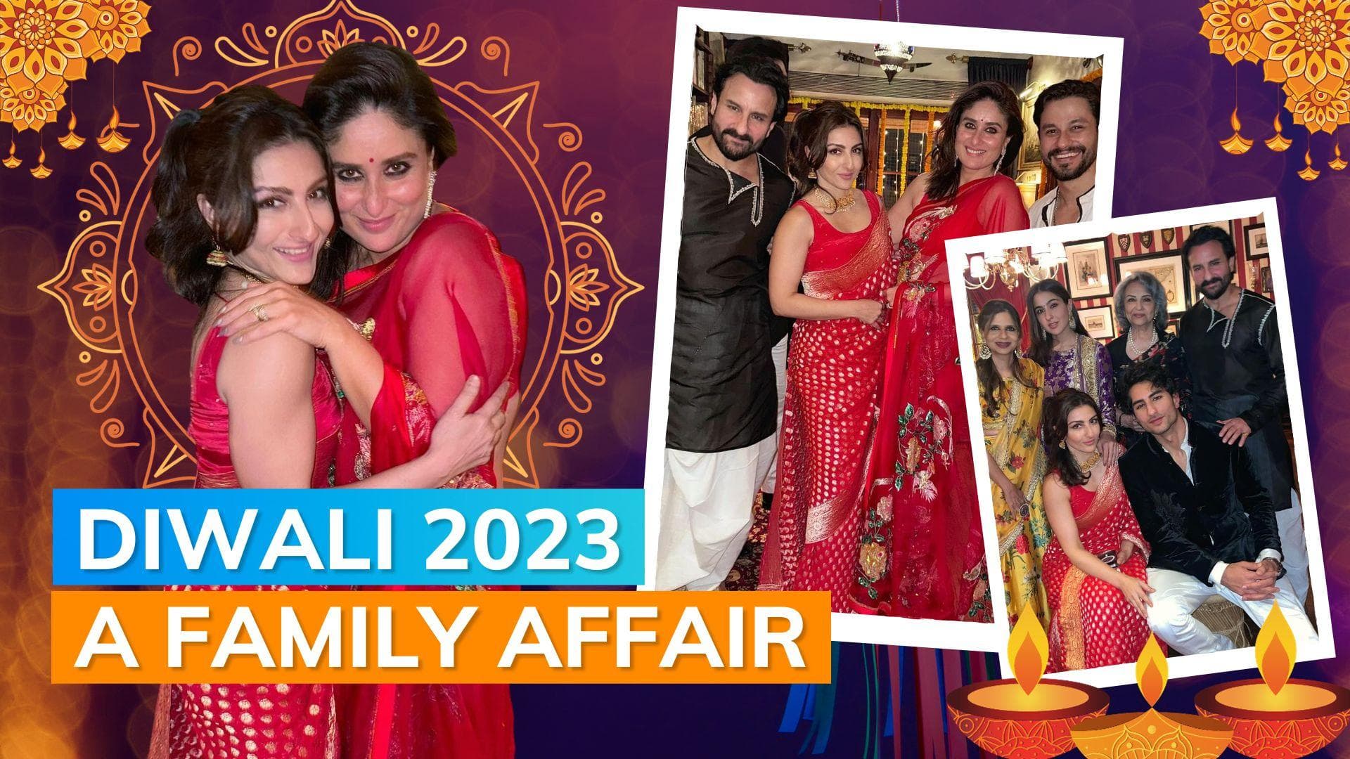 Inside Kareena Kapoor's Diwali bash: Kapoors and Pataudi parivar pose together; see pics