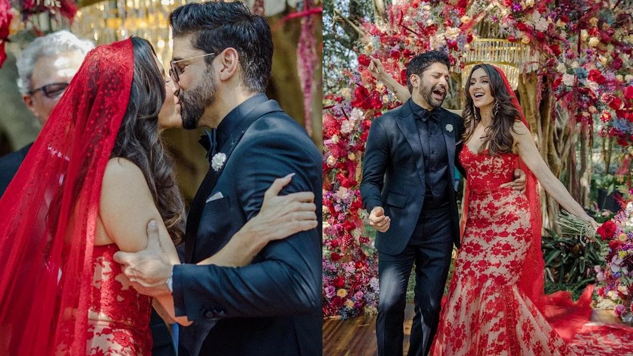 First pics! Farhan Akhtar-Shibani Dandekar share romantic pictures from their dreamy wedding 