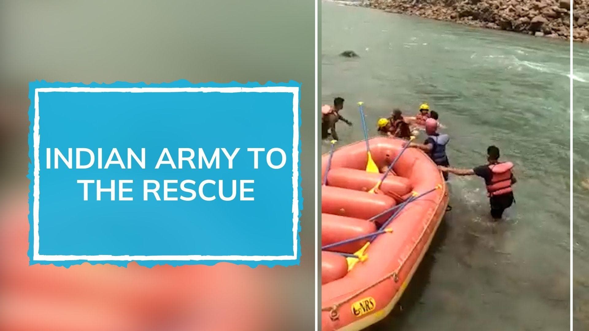 On cam: 2 women fall off raft in Rishikesh, spotted by Indian Army team. See what happened next | rescue