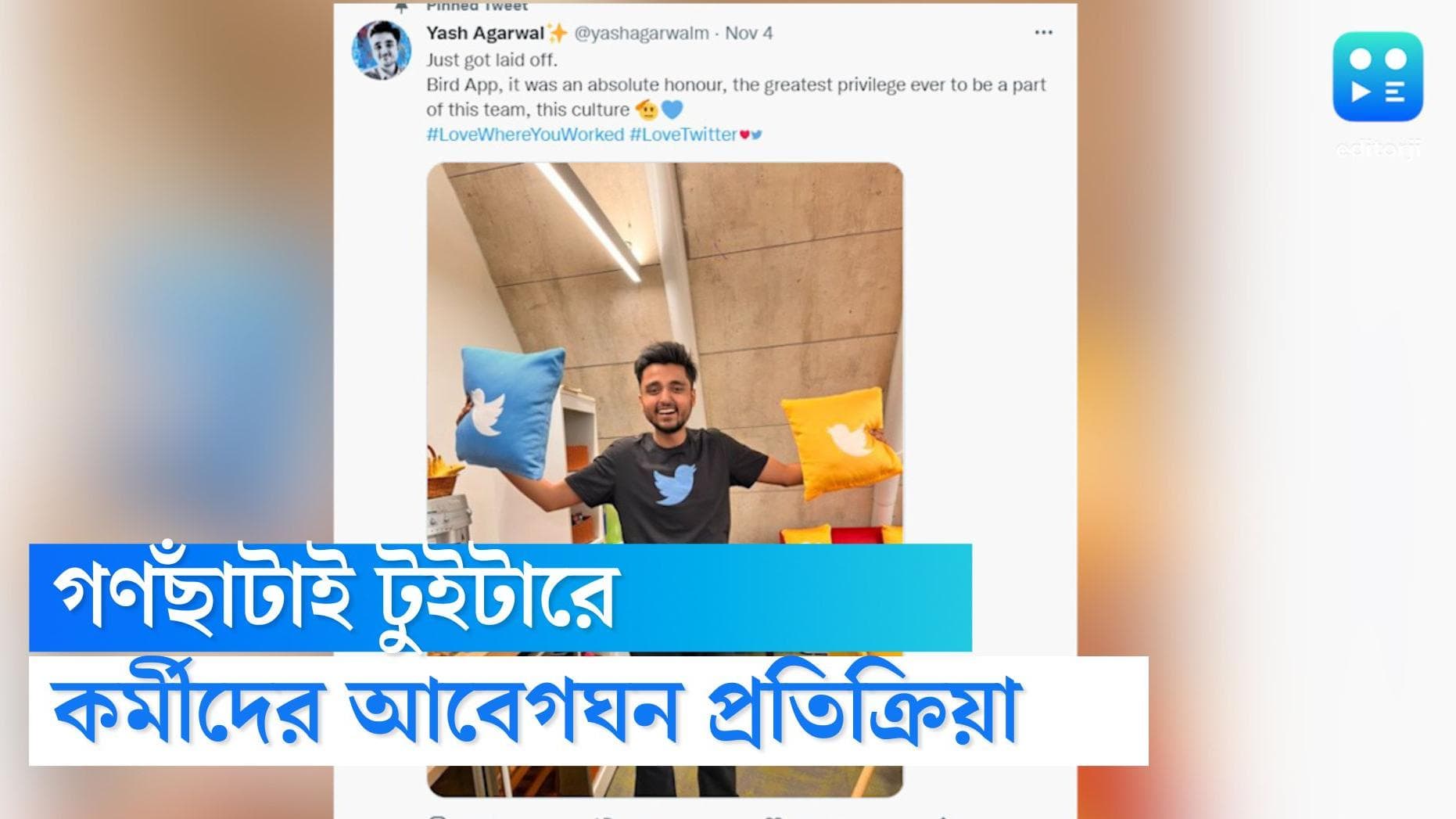 Twitter layoffs: টুইটার কর্মীর আবেগঘন পোস্ট মন কাড়ল নেটিজেনদেন, ক্ষমা চাইলেন টুইটার প্রতিষ্ঠাতা