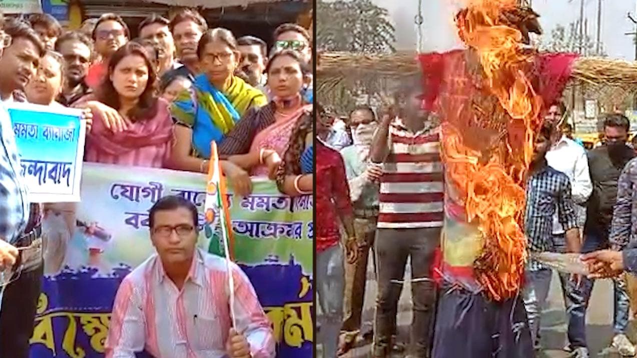 TMC Agitation Bengal: বারাণসীতে মুখ্যমন্ত্রীকে হেনস্থা, জেলায় জেলায় বিক্ষোভ কর্মসূচি তৃণমূল কর্মীদের 
