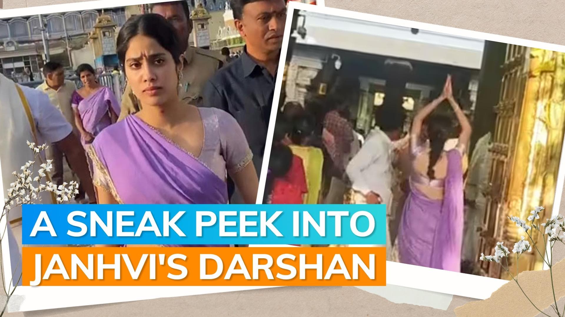 Janhvi Kapoor offers prayers at Tirupati temple with rumoured boyfriend Shikhar Pahariya| Watch