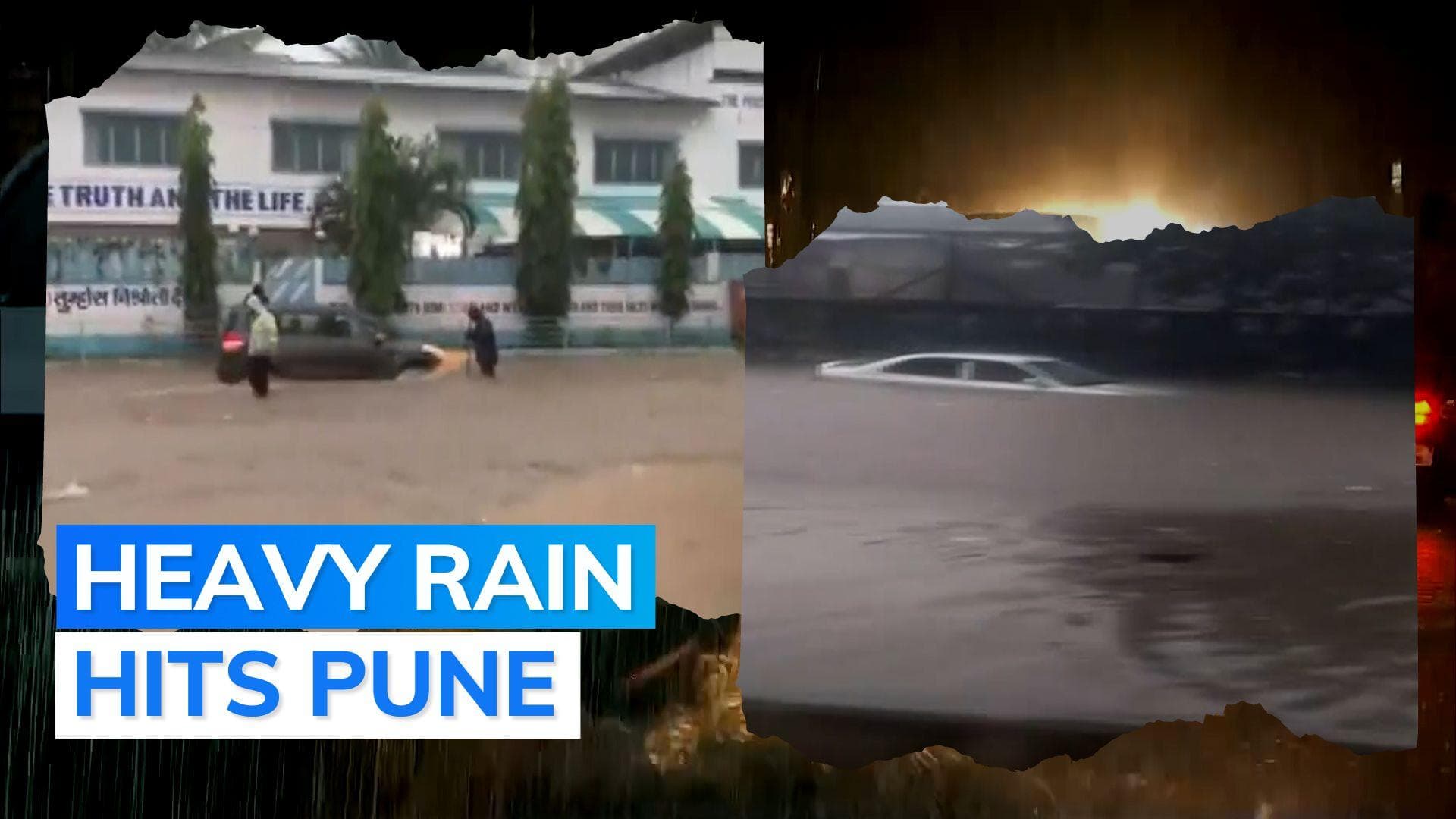 Pune: streets flooded, cars submerged, trees falling - heavy rain causes havoc