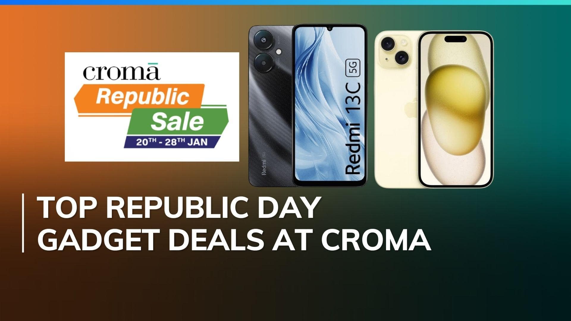 Croma Republic Day sale: Top deals on iPhone 15, laptops, and more