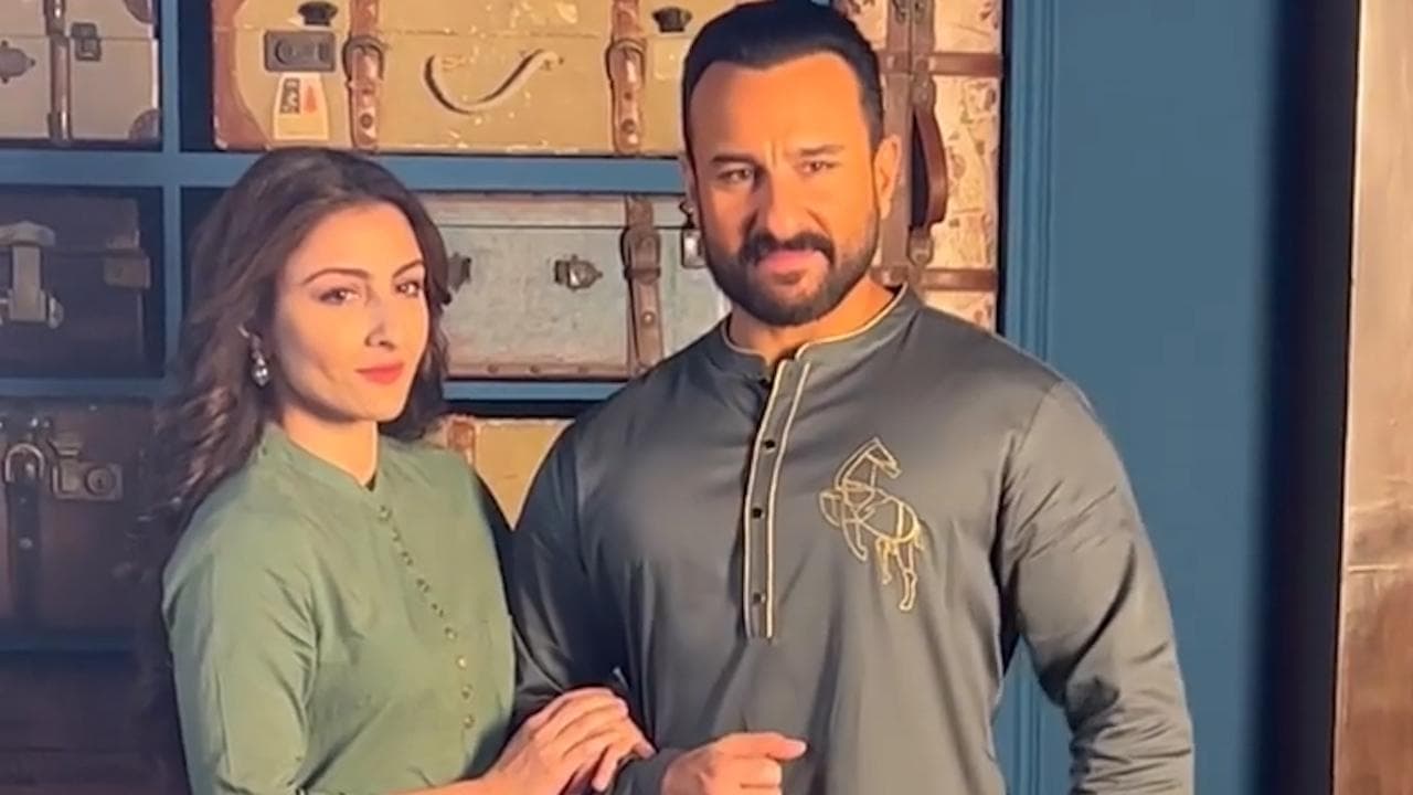 Soha Ali Khan shares a fun BTS video from a photoshoot with Saif Ali Khan