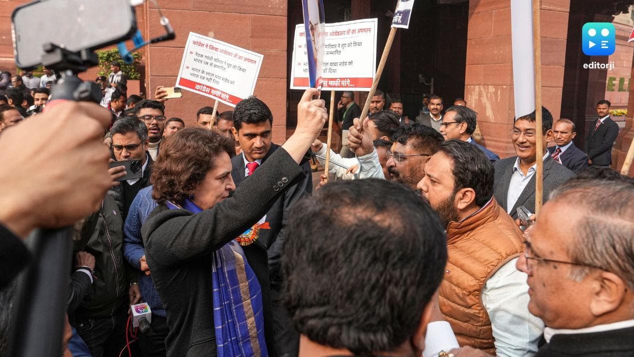 NDA and INDIA bloc MPs clash in Parliament; BJP accuses Rahul Gandhi of pushing its MP
