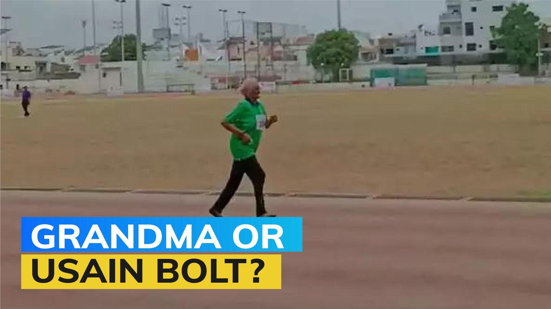 Super grandma creates new national record in 100-metre race