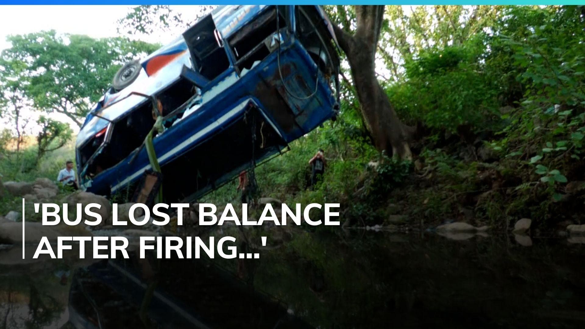 10 dead as bus falls into gorge in J&K after terrorists open fire