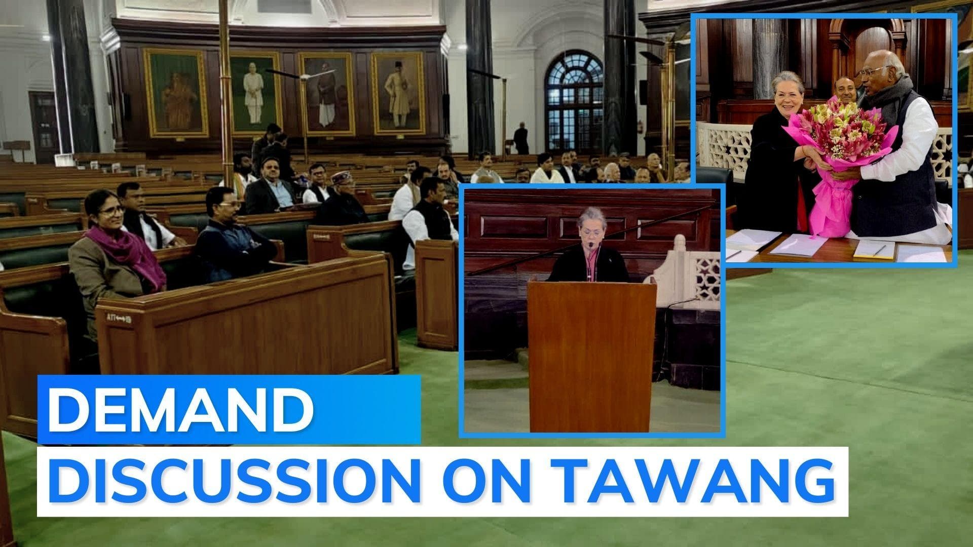 'Disallowing debate on Tawang reflects poorly on govt's intentions', Sonia Gandhi targets Modi govt