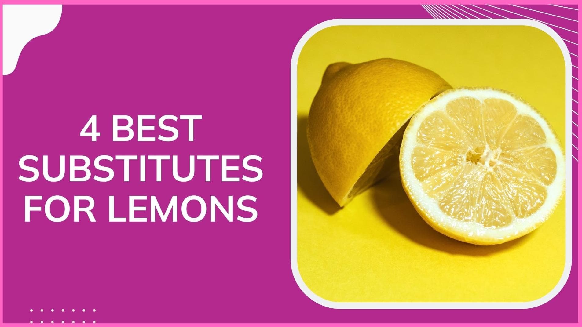 Lemon price rise: Check out these 4 BEST substitutes 