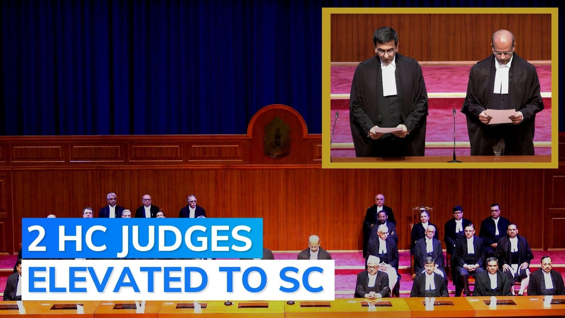 Two new Supreme Court judges sworn in; apex court attains full strength of 34 judges