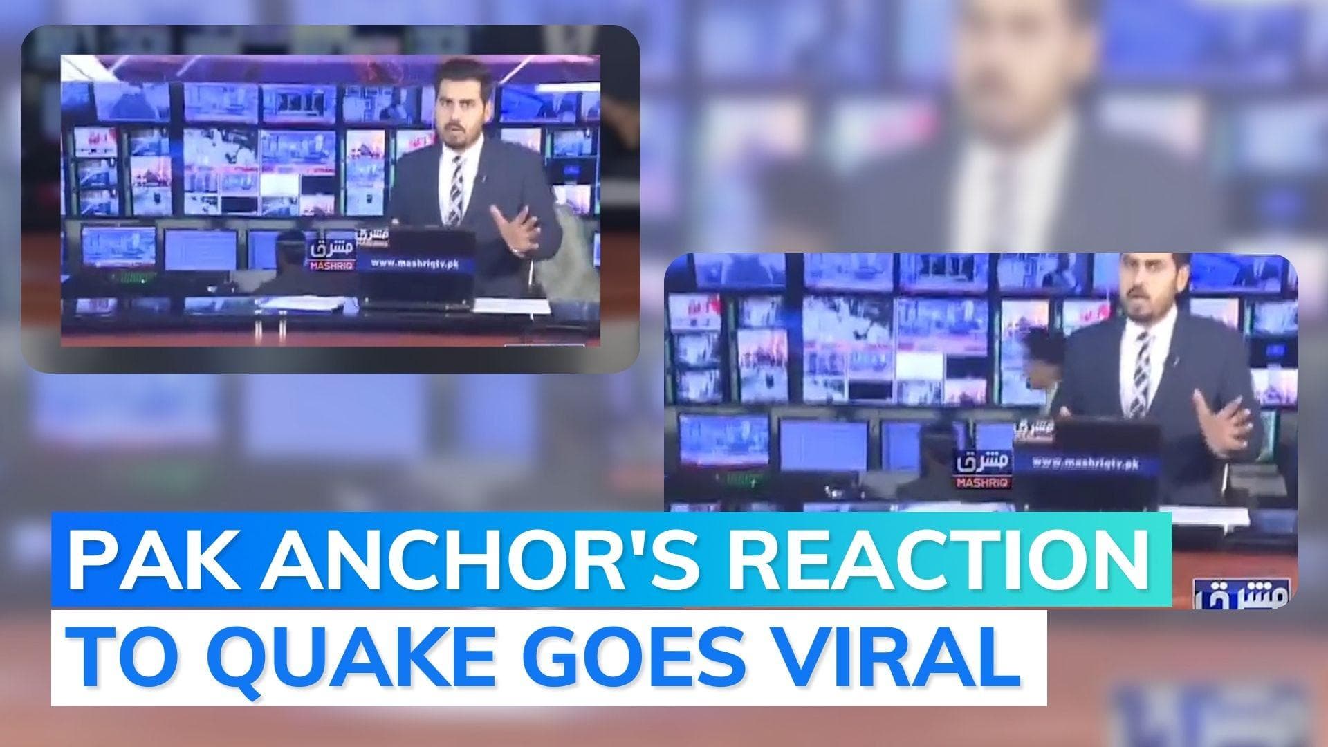 Watch what Pakistani news anchor did during strong earthquake