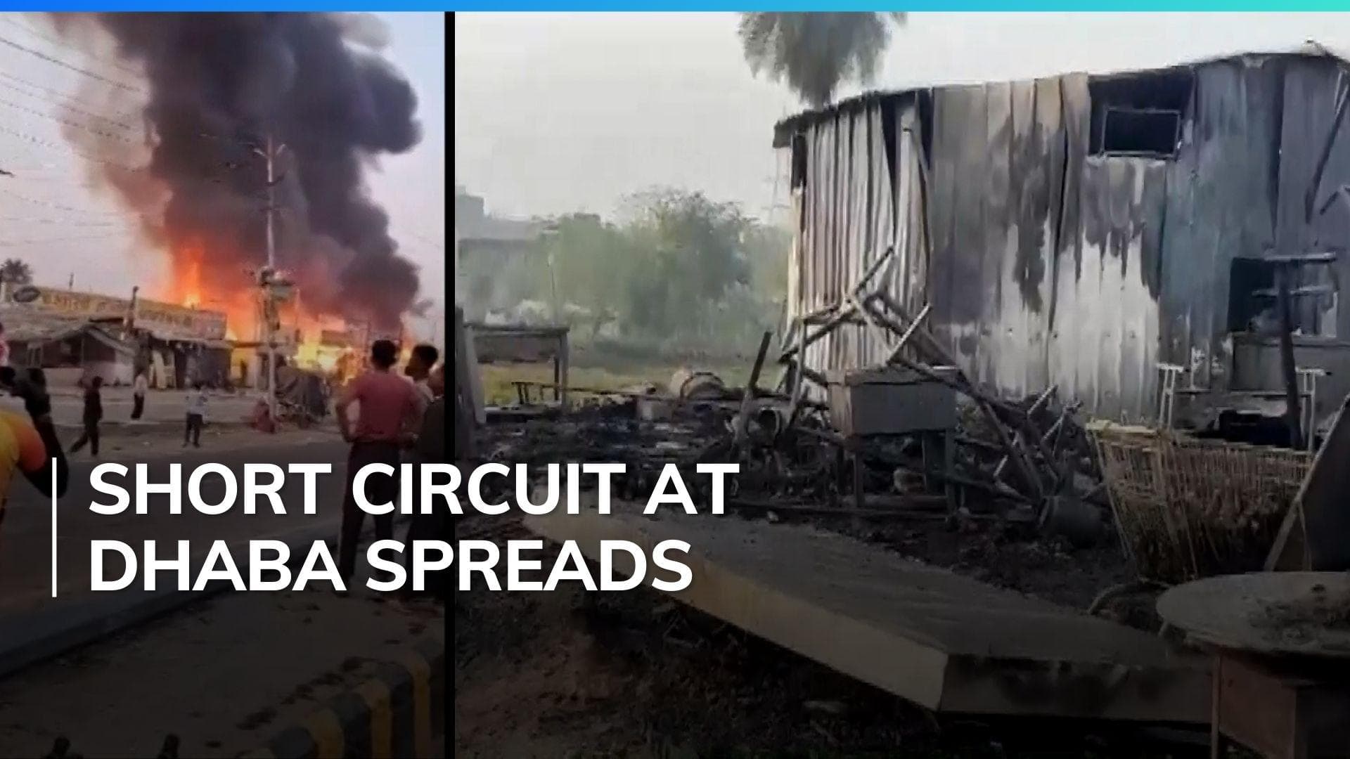 Massive fire at Greater Noida eateries, no casualties reported | Watch  