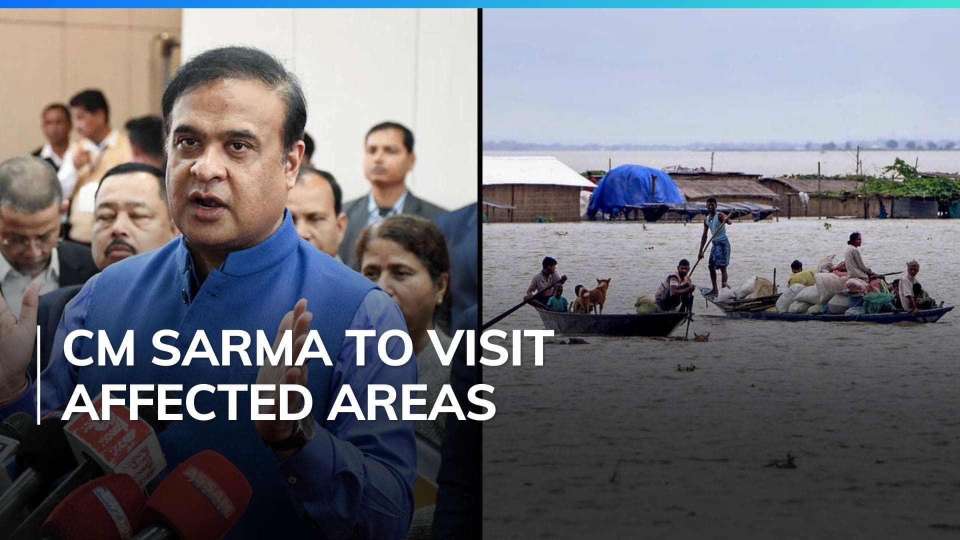 Assam flood situation deteriorates, 16.50 lakh people affected in 29 districts