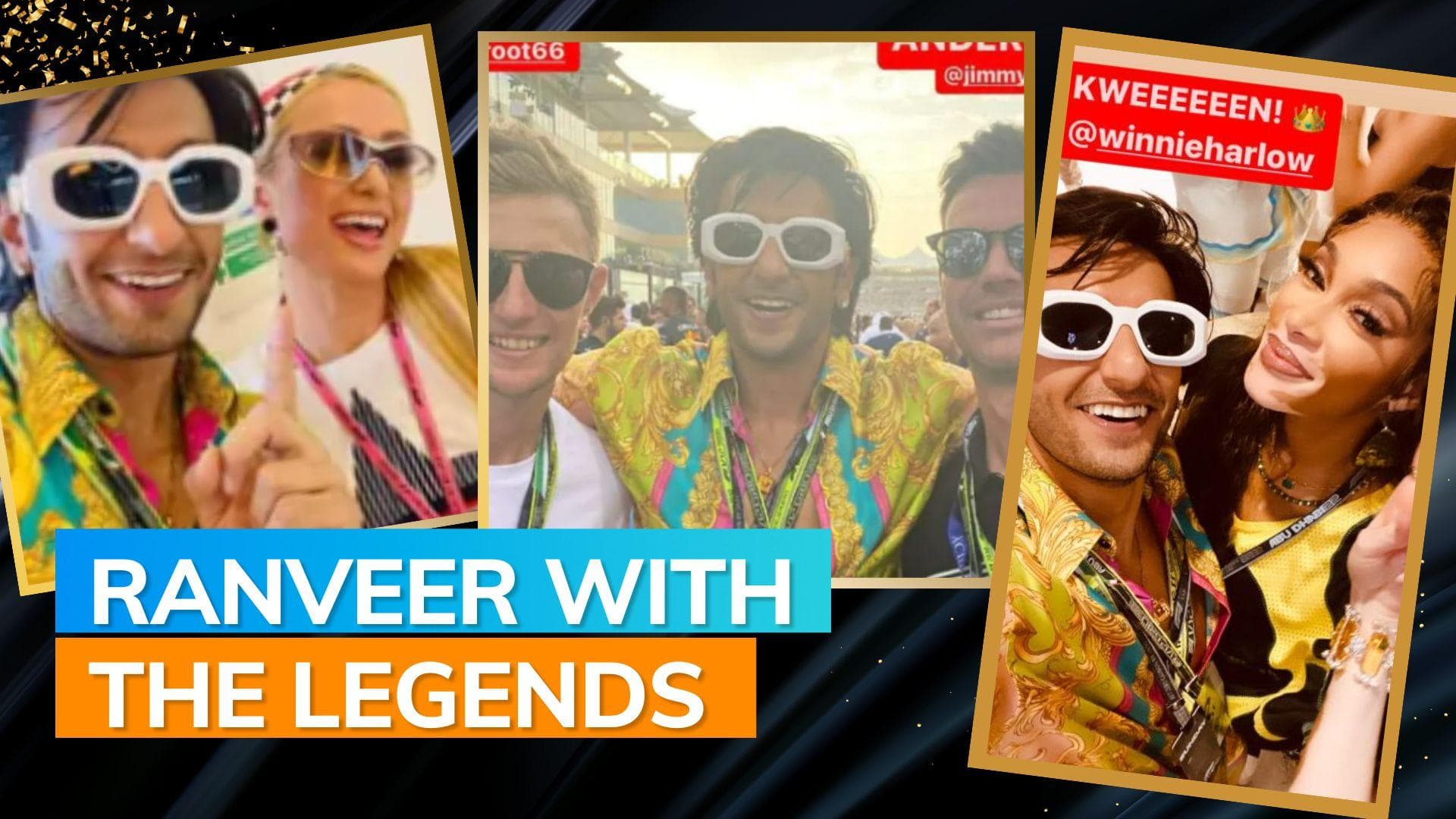 Abu Dhabi GP: Ranveer Singh sings ‘Chammak Challo’ with Akon, clicks with Paris Hilton and Ben Stokes 