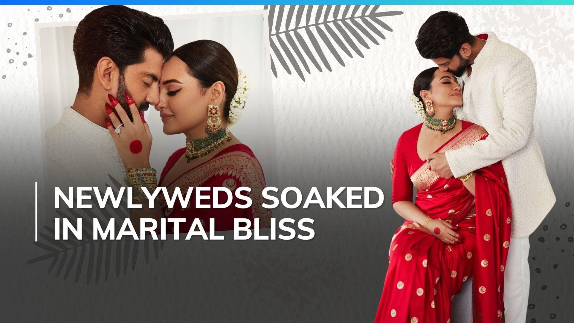 Sonakshi Sinha-Zaheer Iqbal look head over heels in love in their reception pics; check out romantic post