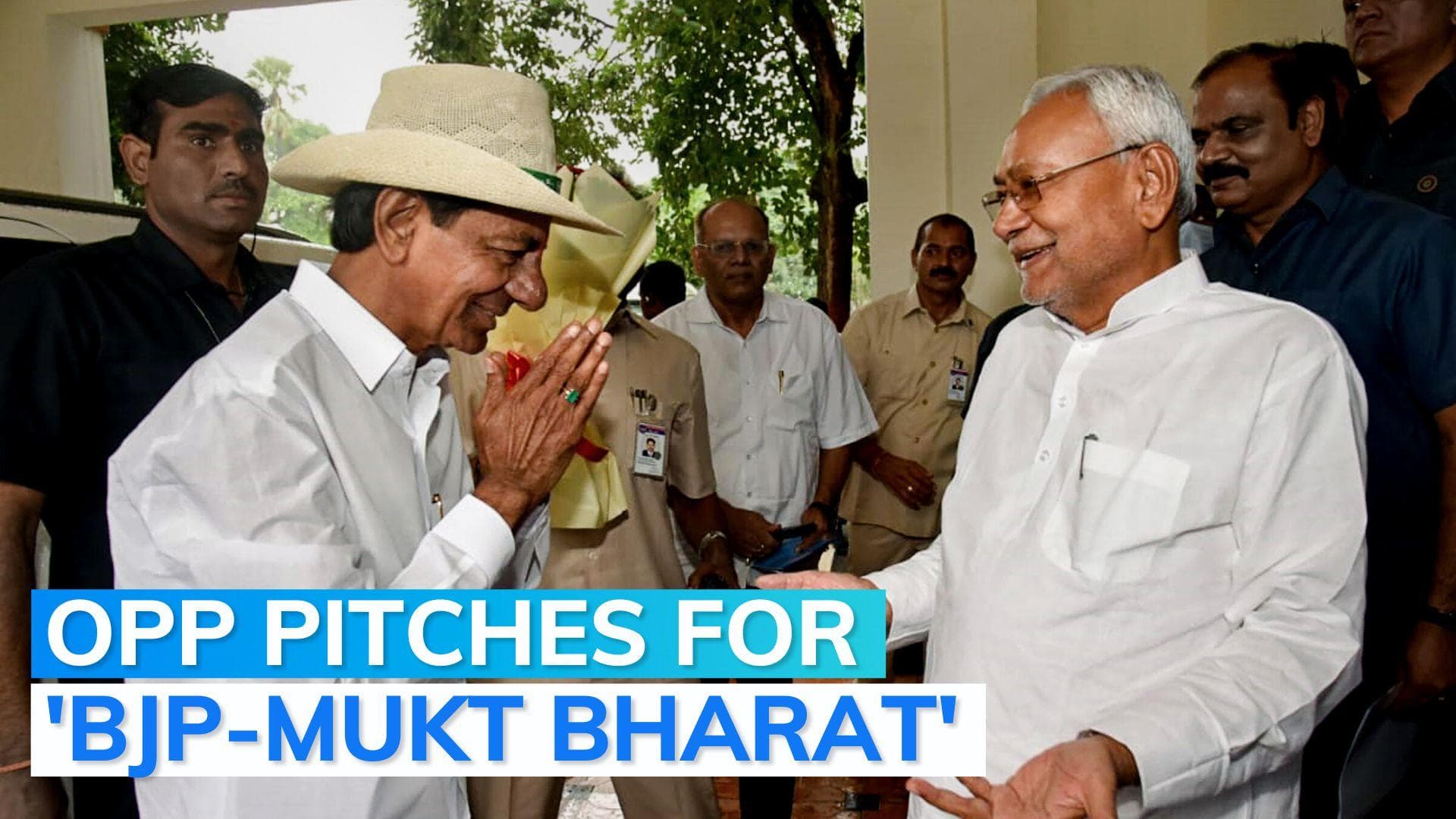 'BJP-mukt Bharat': Telangana CM KCR's war-cry during Bihar trip, mum on Congress role in Opposition front