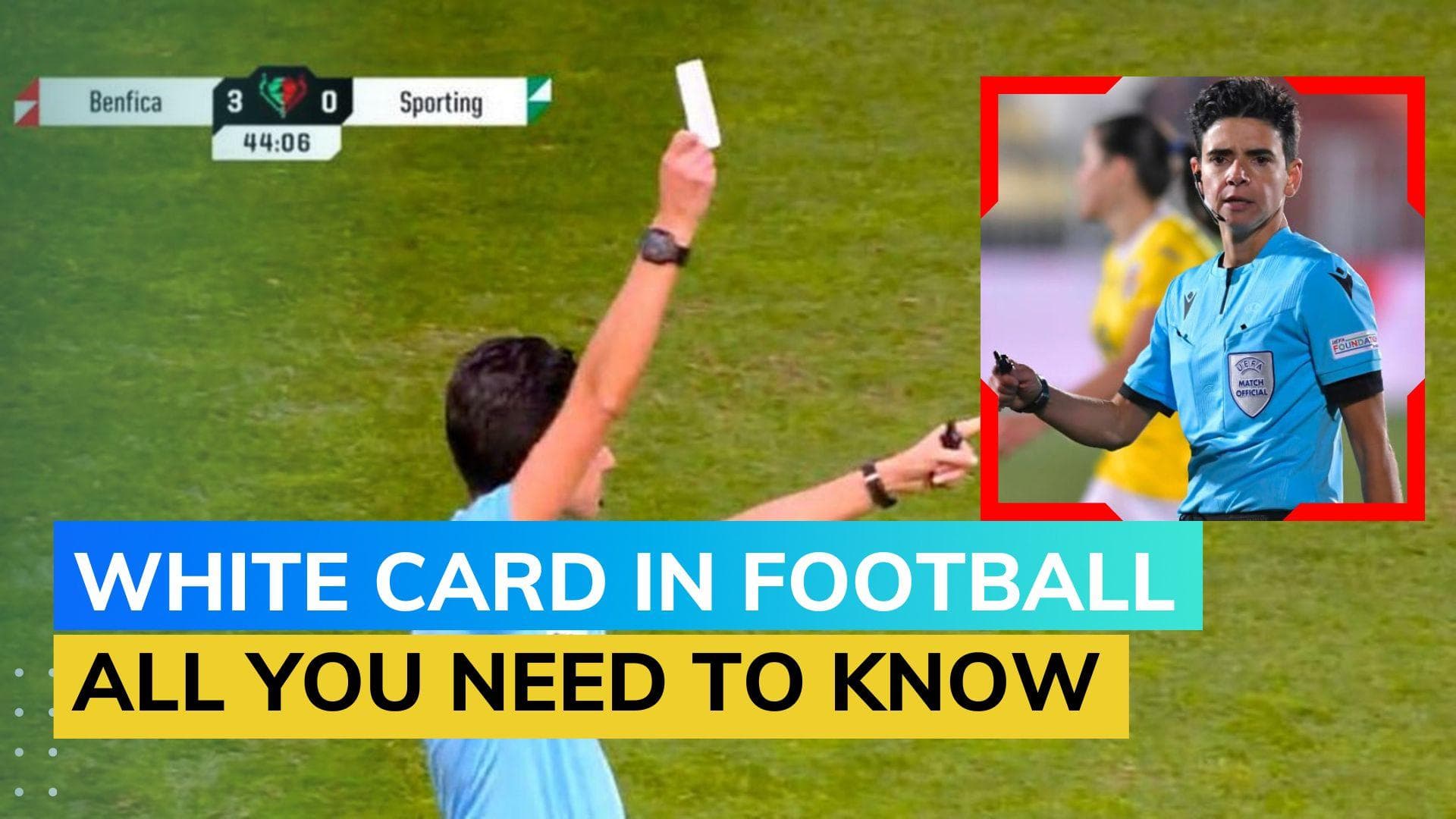 A first in football! White card issued during a club game in Portugal