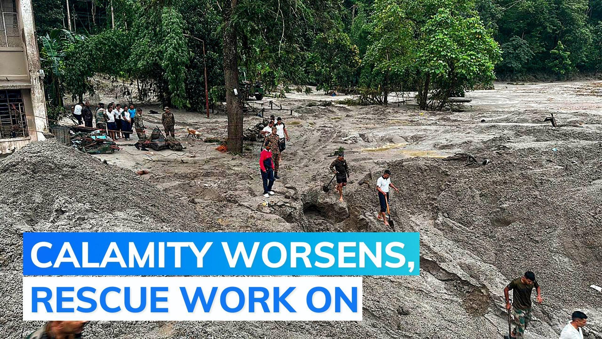 Sikkim floods: Death toll climbs to 18, 98, including army personnel, still missing