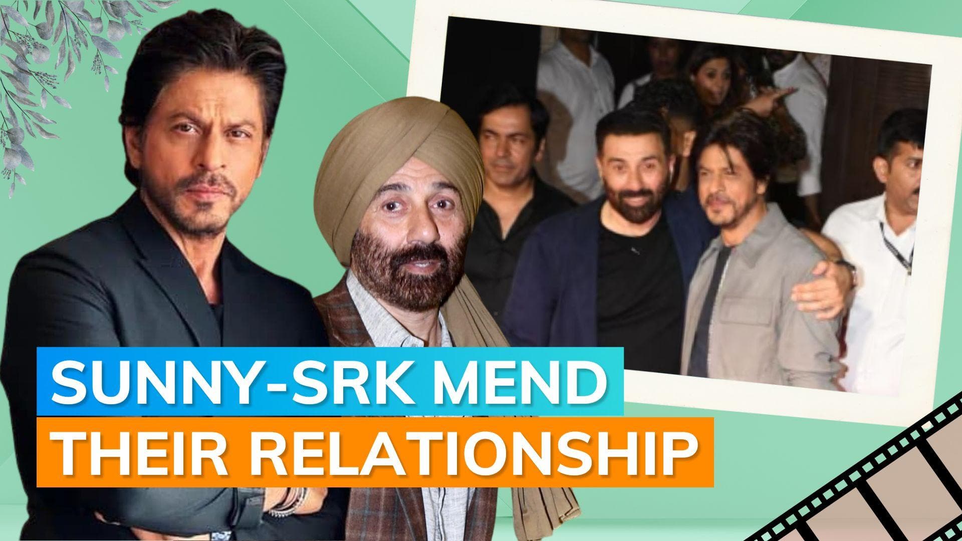 'Gadar 2': Shah Rukh Khan and Sunny Deol make 1st public appearance after patch up | watch