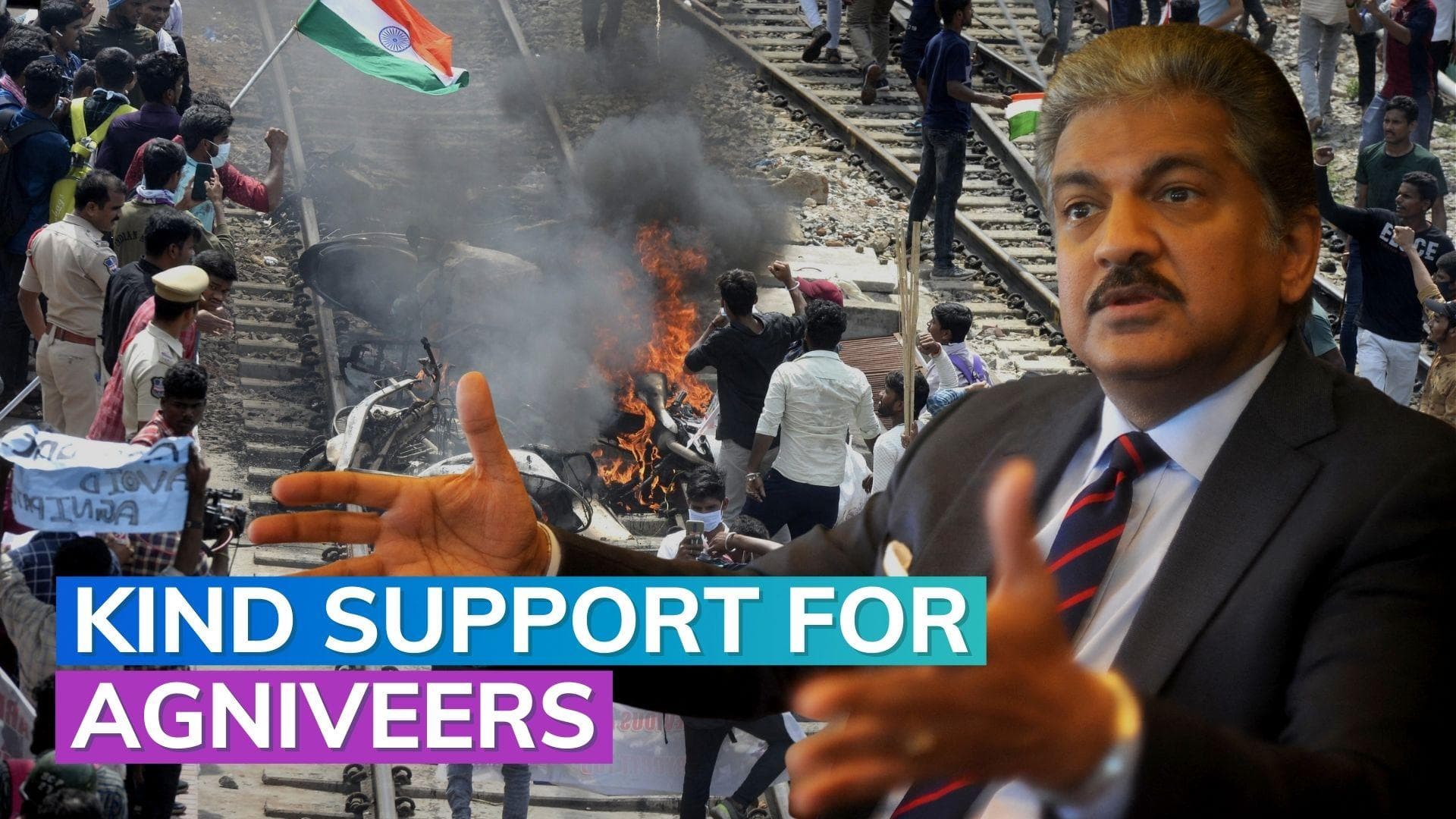 Anand Mahindra backs Agnipath Scheme, says ready to hire Agniveers 