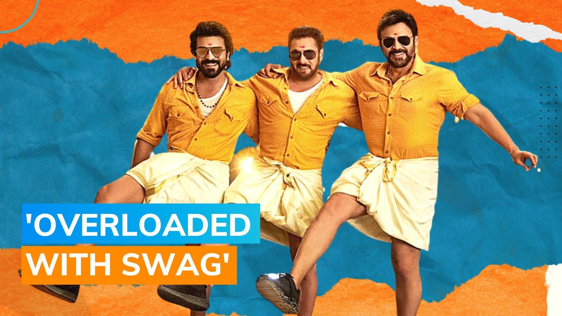 ‘Kisi Ka Bhai Kisi Ki Jaan’ song ‘Yentamma’: Salman Khan and Venkatesh groove with Ram Charan; watch