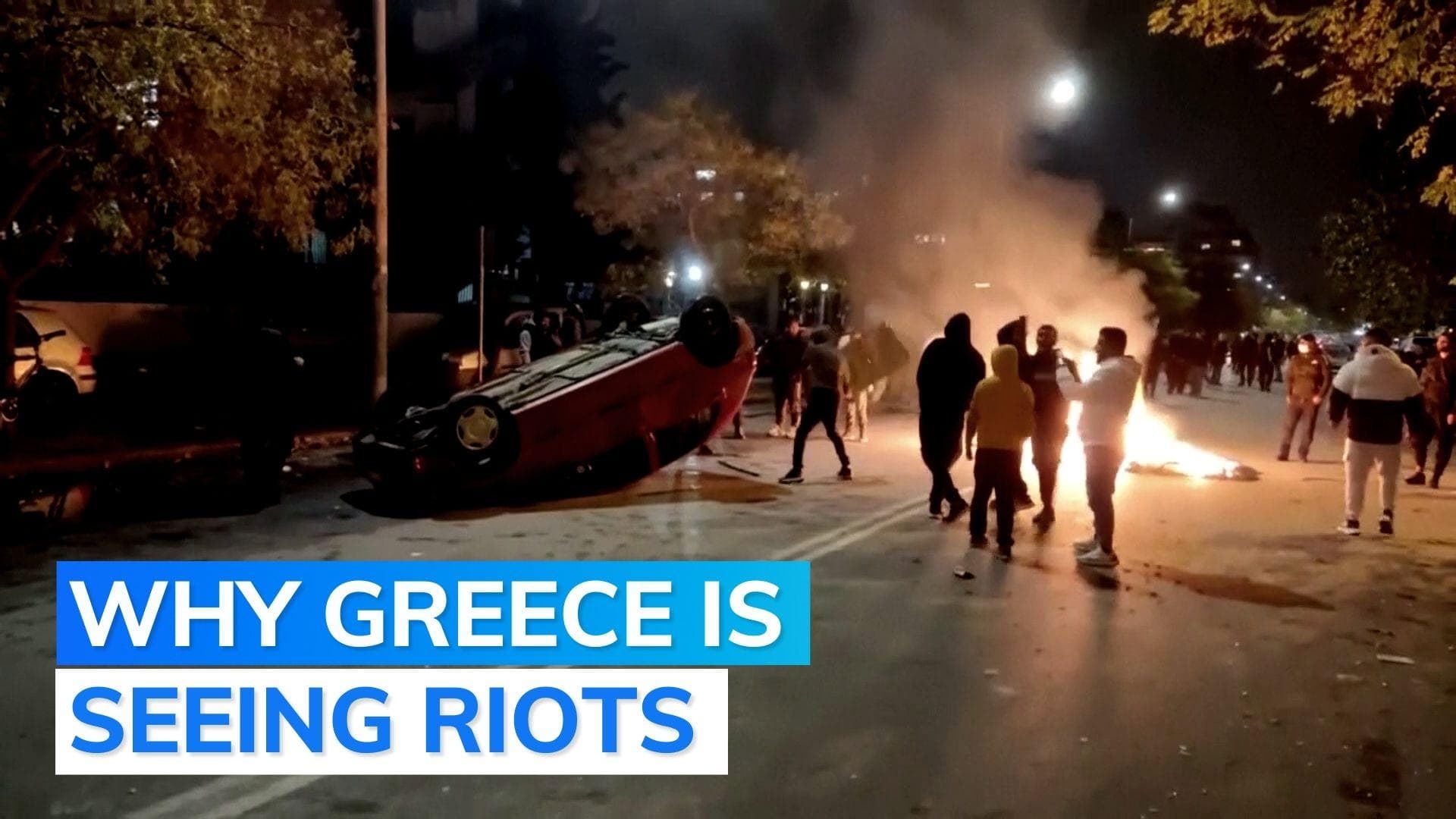 Greece: violent protests break out in 2nd-largest city after police shoot teen in the head