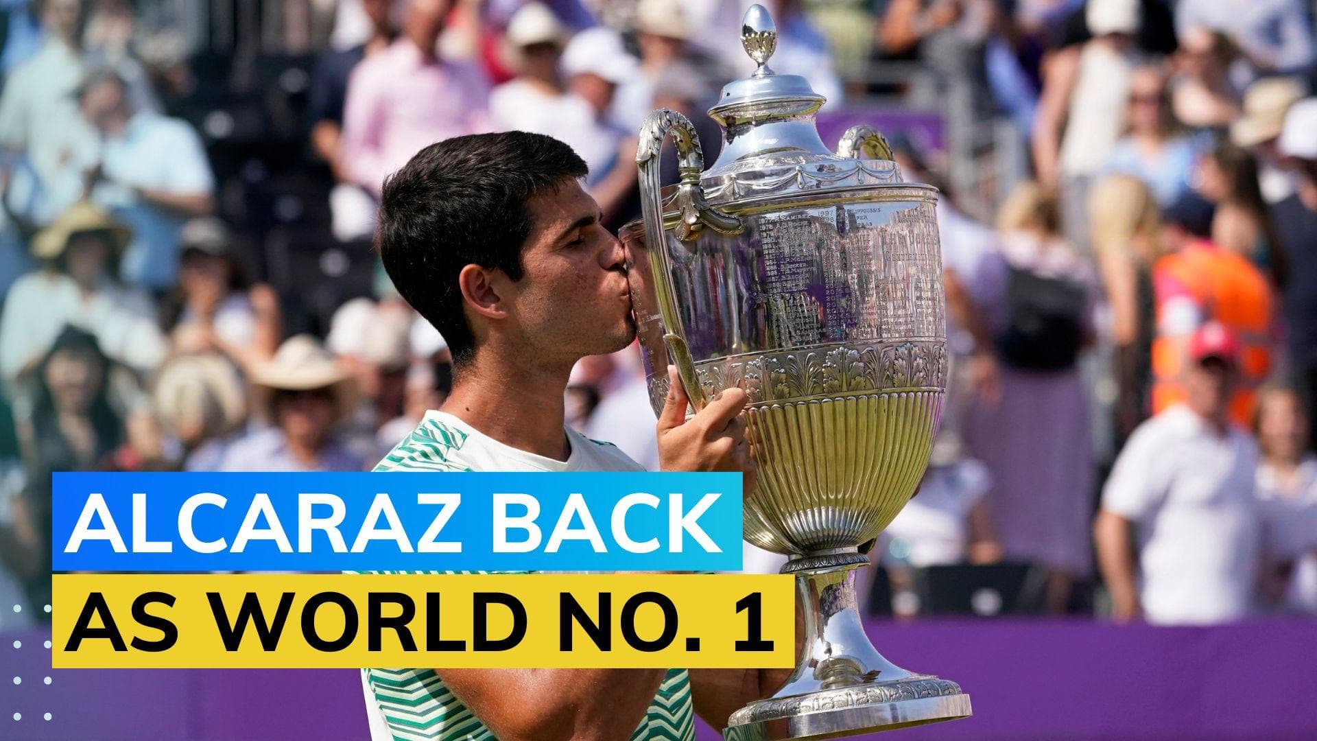 Carlos Alcaraz claims Queen's Club Championships, secures Wimbledon top seed