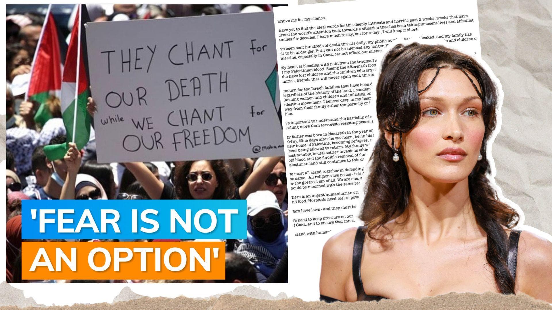Israel-Palestine War: Bella Hadid posts long note in support of Palestine