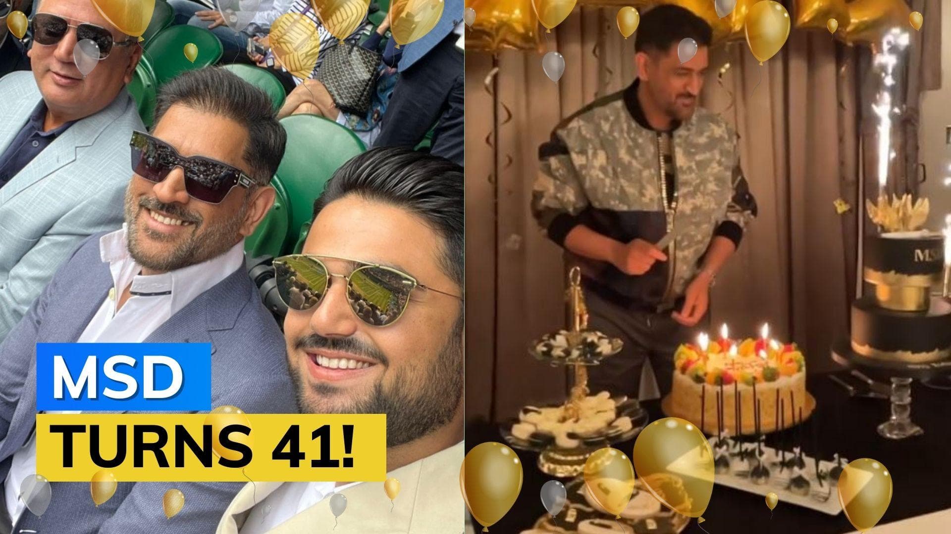 MS Dhoni in London, celebrates birthday in style