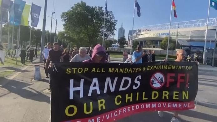 Novak Djokovic deportation: Anti-vaccine supporters stage protest outside Australian Open venue