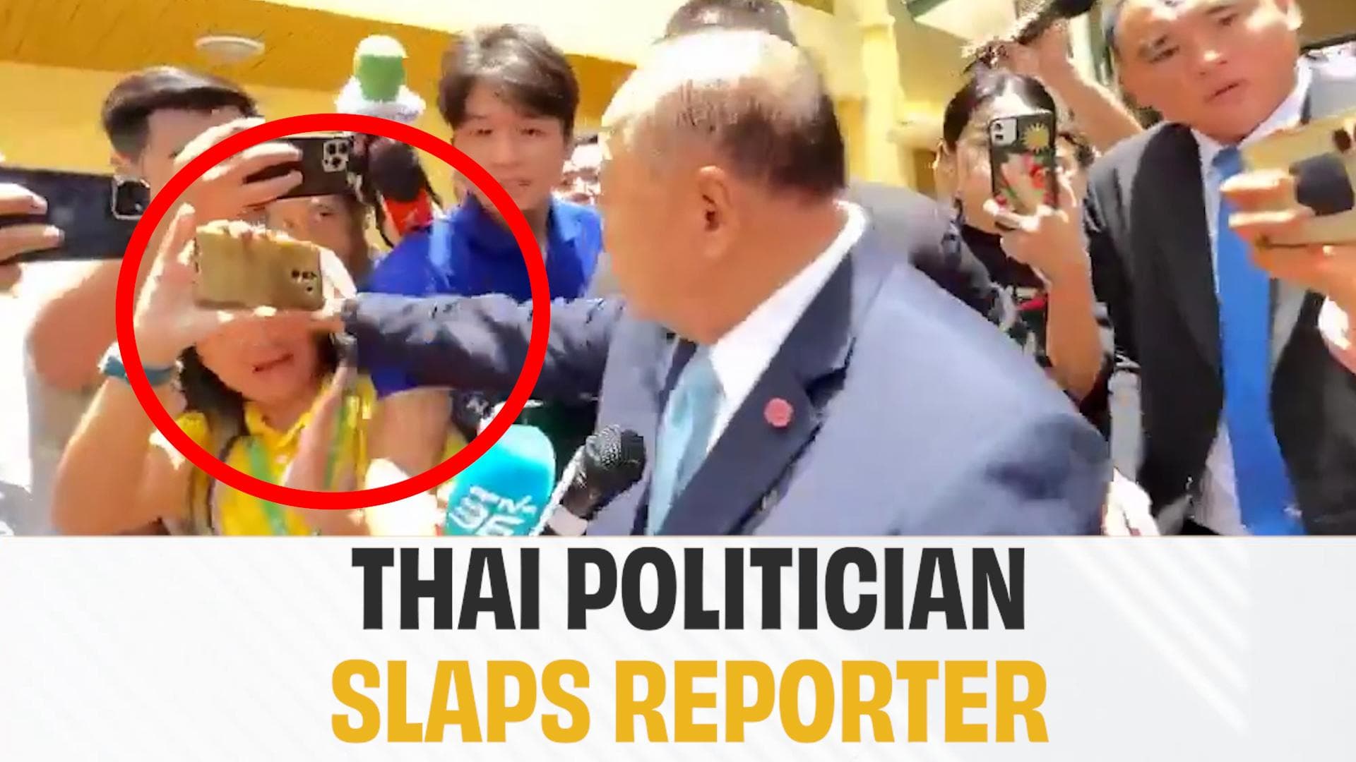 Thai politician assaults reporter for asking questions about new PM Paetongtarn Shinawatra