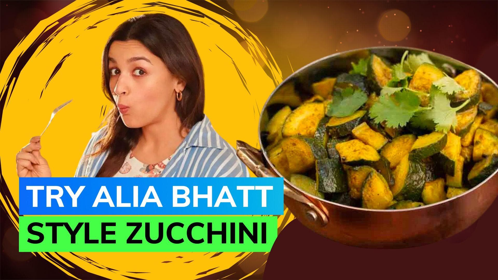 Alia Bhatt's South Indian style zucchini is a must try; jot down the recipe