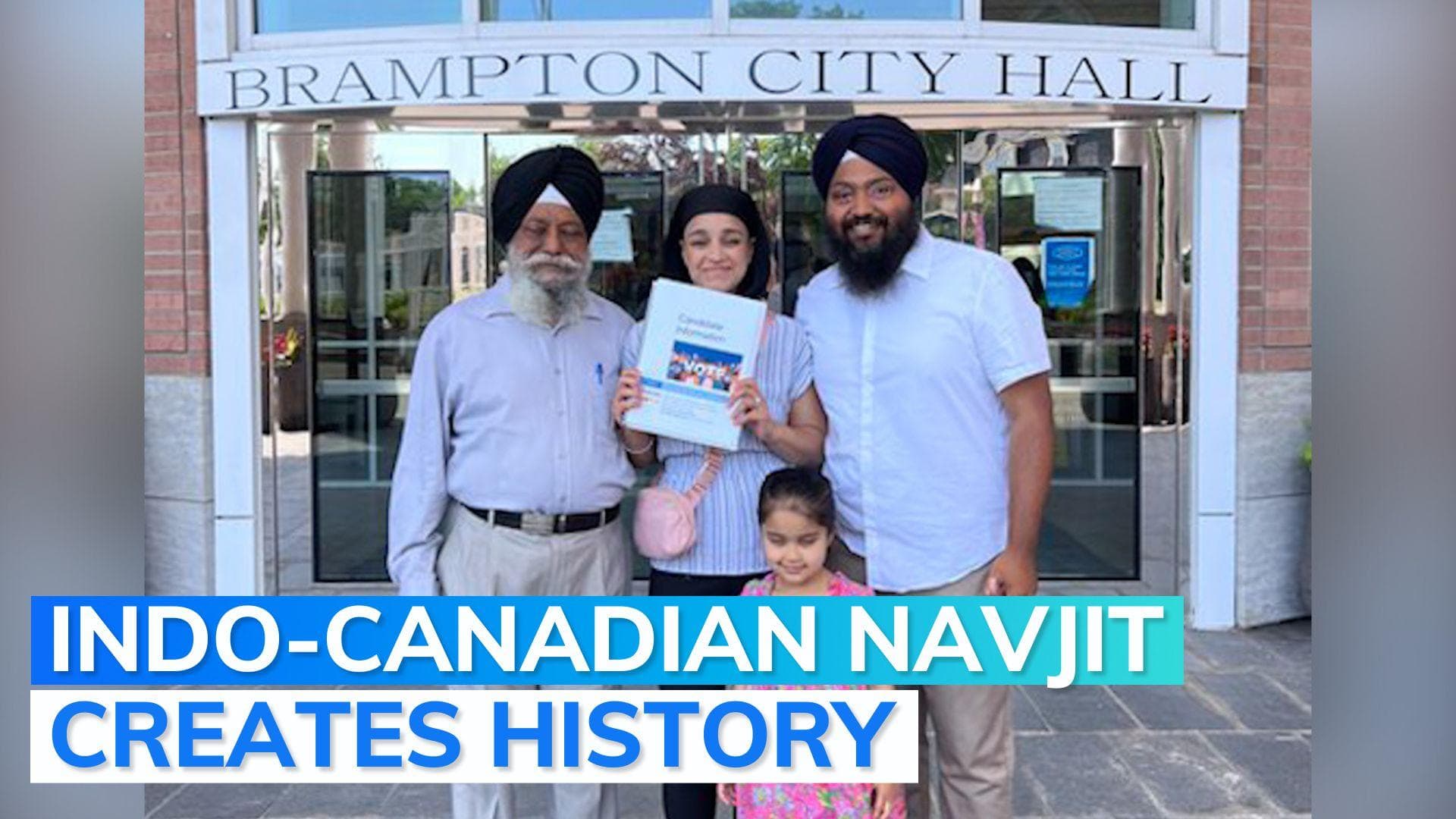 Canada: turban-wearing Sikh woman of Indian origin creates history by winning Brampton city council polls