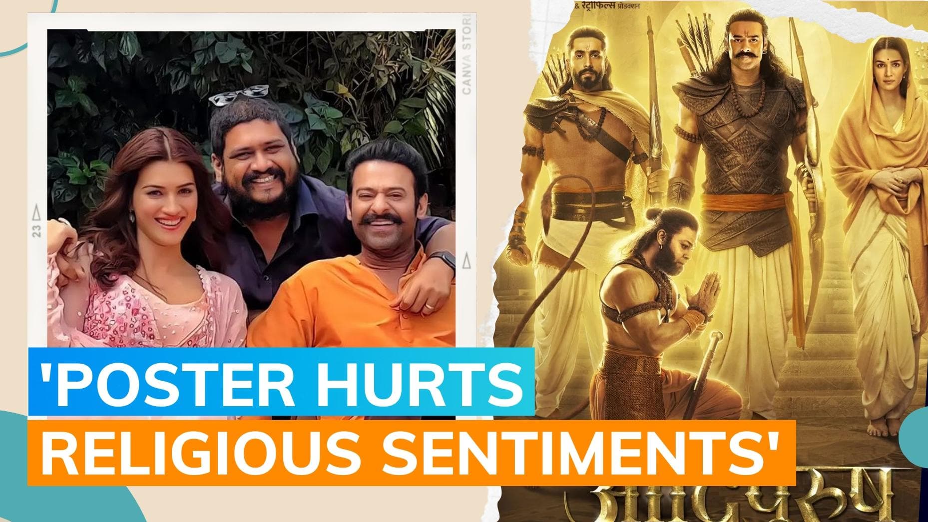 'Adipurush': FIR filed against Om Raut over new poster of Prabas-Kriti Sanon starrer